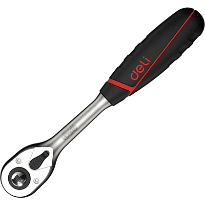 Ключ-трещотка Deli RS EDQ42802, 3/8", 200 мм, 72 зуба