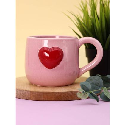 Кружка керамическая "Love potion", 505 мл., розовый - 3 Кружка керамическая "Love potion", 505 мл., розовый - 3