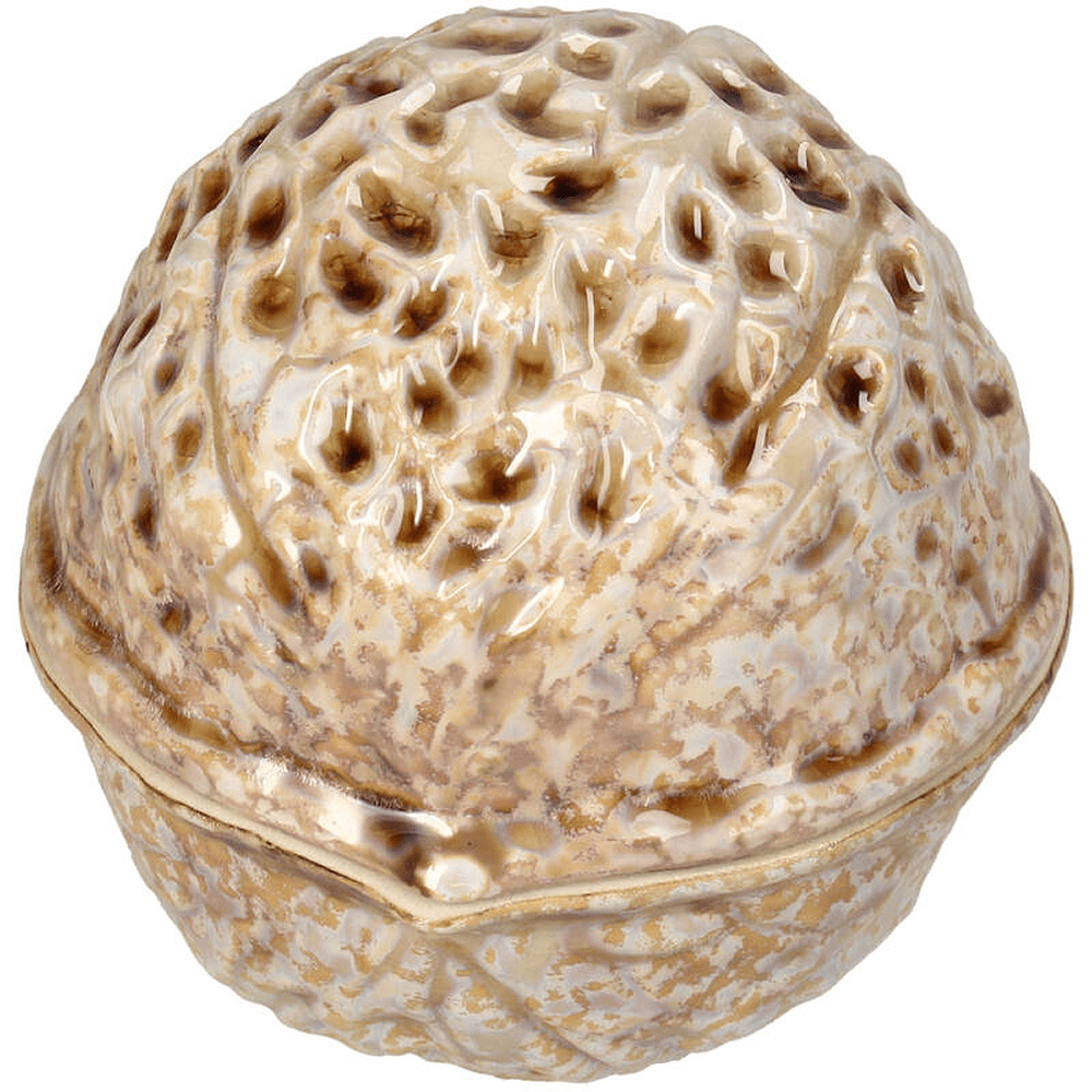Шкатулка керамическая "Walnut", 10х9.5х11 см, коричневый