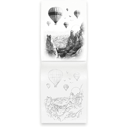 Раскраска "Мои скетчи. Пейзажи" - 5