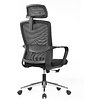 Кресло компьютерное SitZone U-060A, сетка, ткань, черный - 2