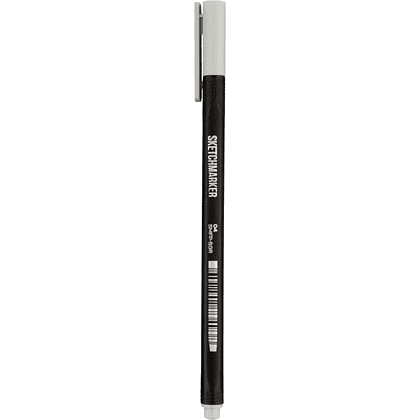 Ручка капиллярная "Sketchmarker Artist fine pen", 0.4 мм, серый простой