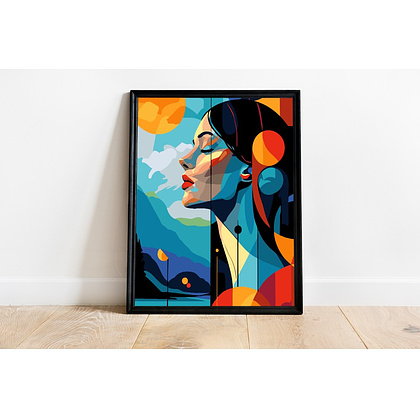 Картина по номерам "Женский портрет абстракция" - 6 Картина по номерам "Женский портрет абстракция" - 6