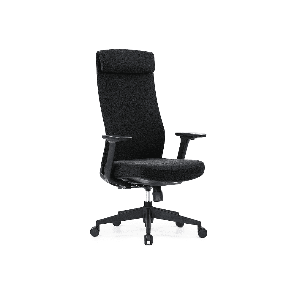 Кресло для руководителя SitZone "CH-366A-WB", ткань, пластик, черный