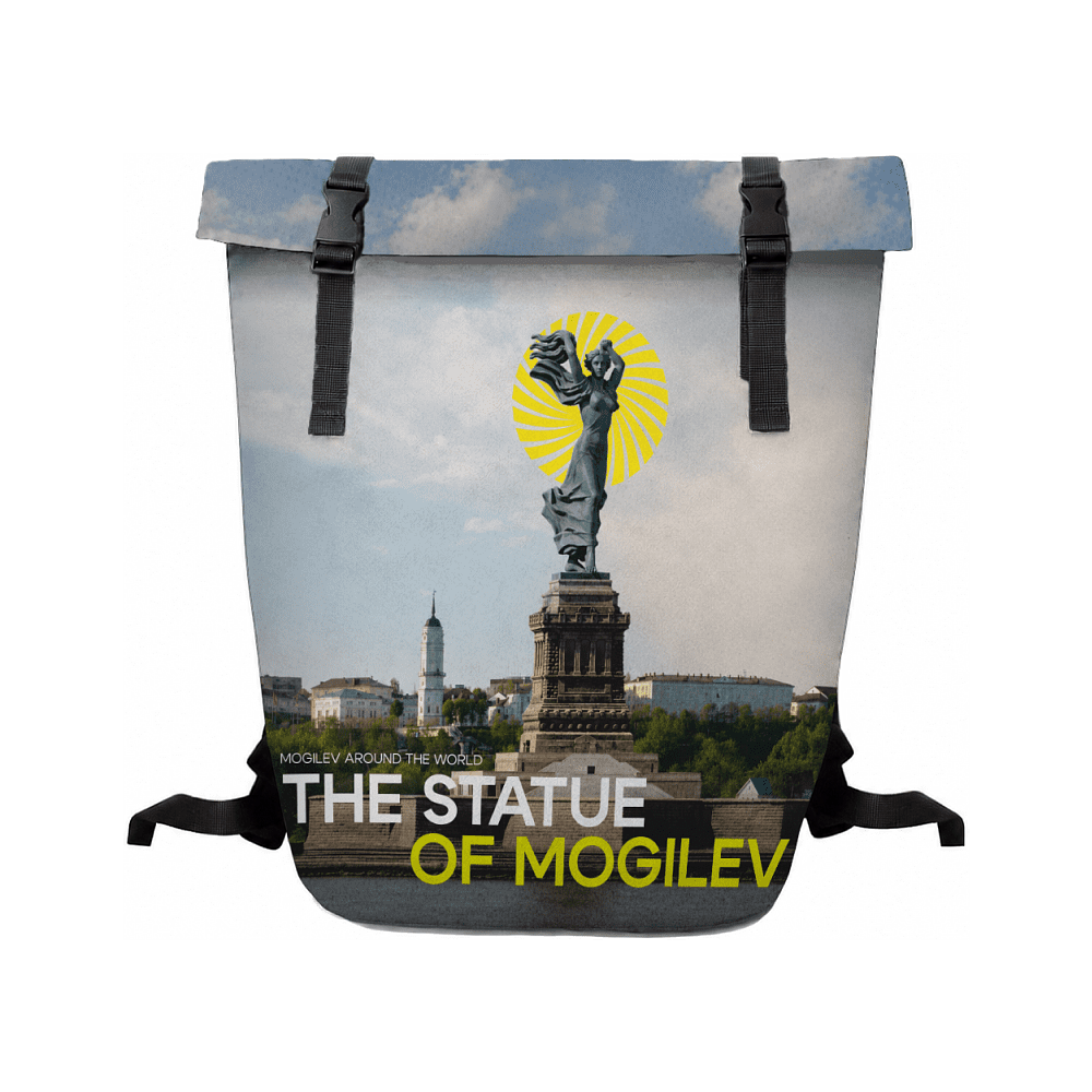 Рюкзак "The Statue of Mogilev", ролл-мини, текстиль, разноцветный