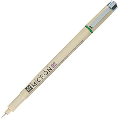 Ручка капиллярная "Pigma Micron", 0.3 мм, зеленый