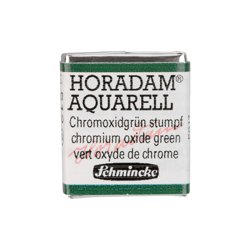 Краски акварельные "Schmincke Horadam", 512 окись хрома зеленая, полукювета