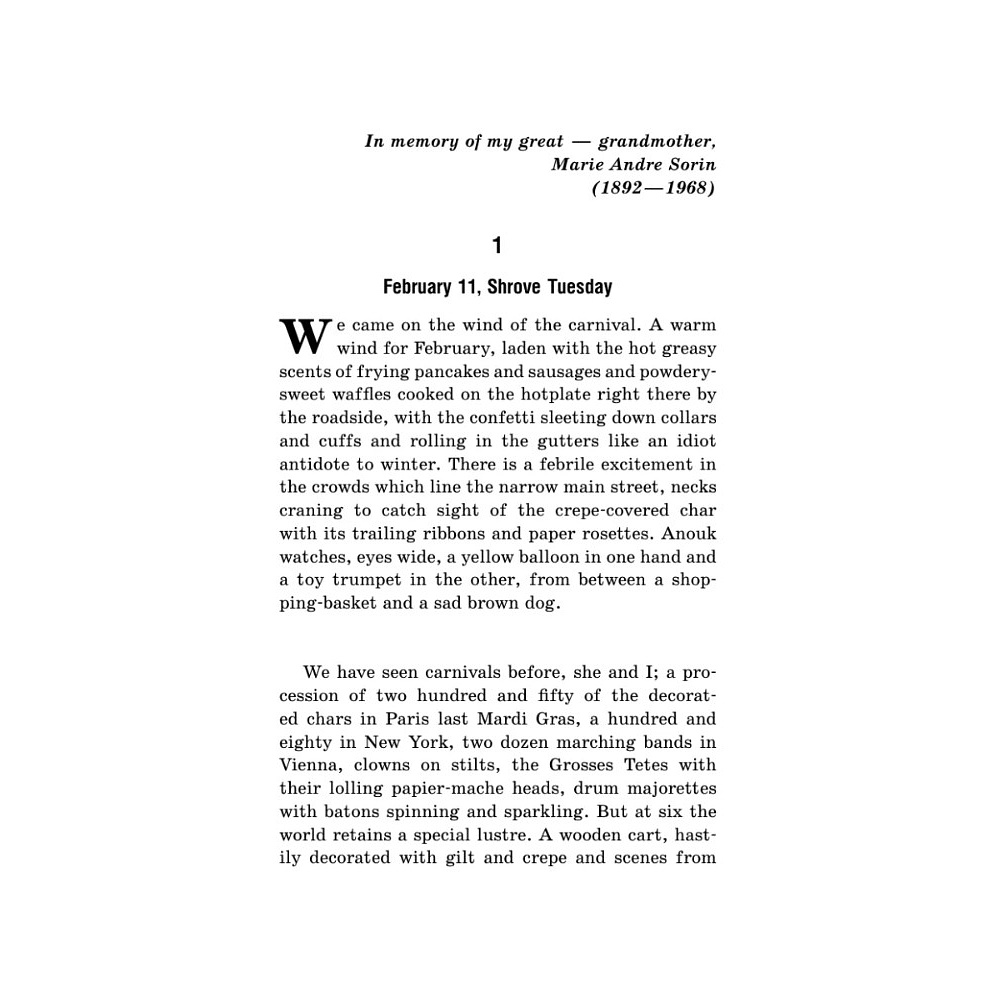 Книга "Chocolat" на английском языке, Джоанн Харрис - 3