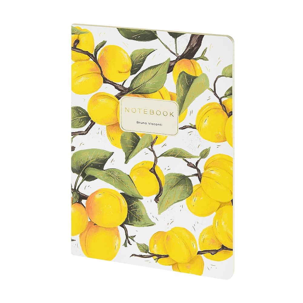 Тетрадь "Flora. Paradise. Абрикосы", A5, 40 листов, клетка, белый, желтый