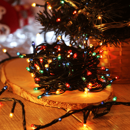 Гирлянда электрическая LED "Нить", 15 м, мультиколор - 3