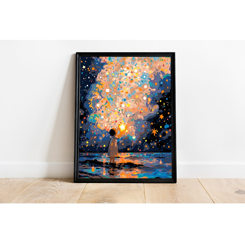 Картина по номерам "Девочка со звёздами" - 4 Картина по номерам "Девочка со звёздами" - 4