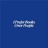Сумка из плотного хлопка «I prefer books over people», 220 г/м2, синий классический - 2