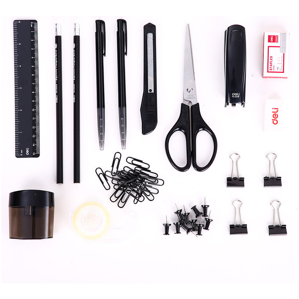 Набор настольный "Deli Maxi 38251А", 153x153x145 мм, черный, -50% - 4