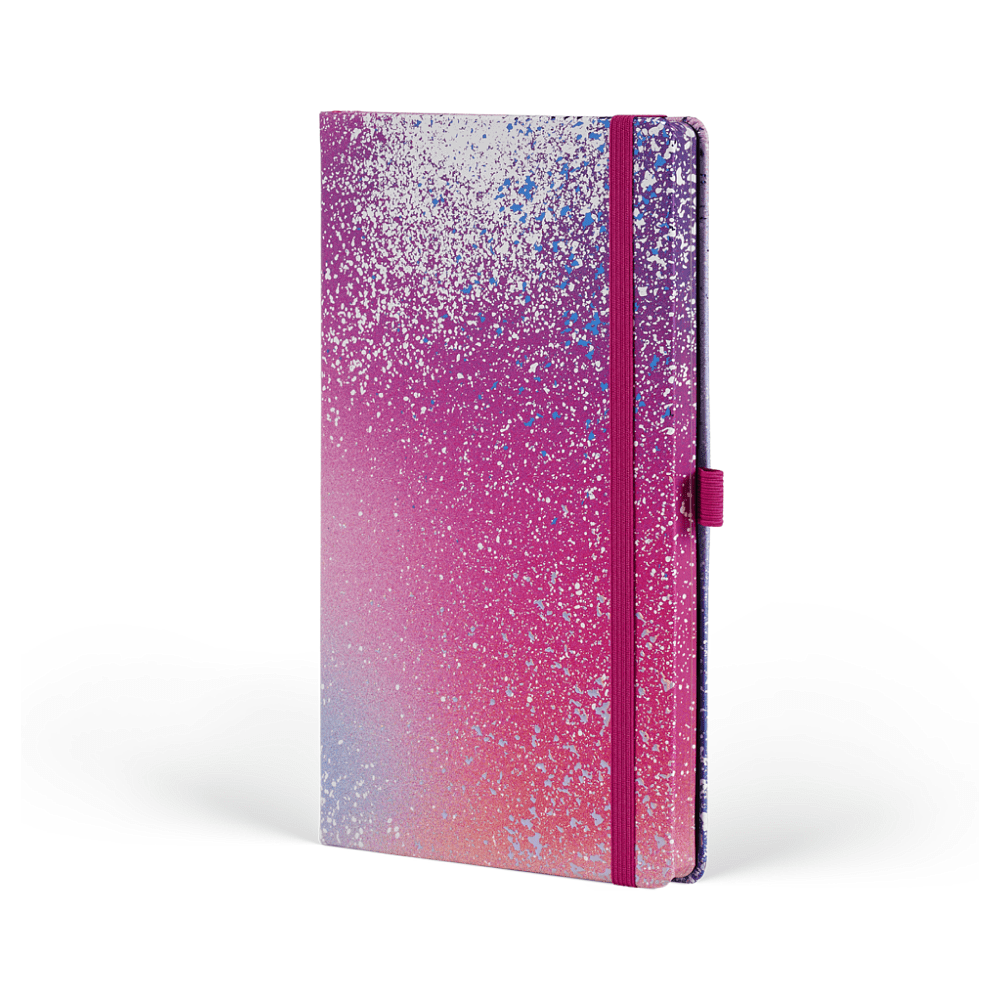 Блокнот "Color Spray creativity", А5, 96 листов, линейка, на резинке, розовый