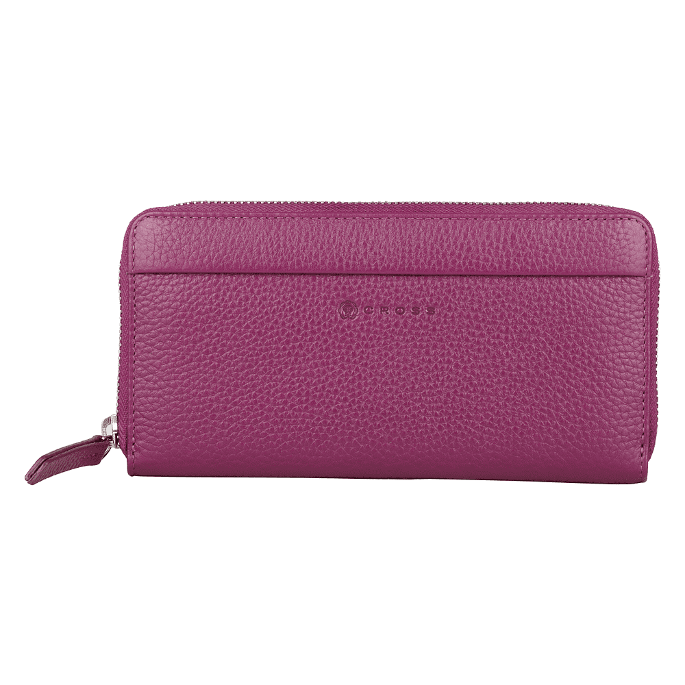 Кошелек "Colors Plum", кожа, сливовый