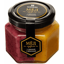 Мёд-суфле "Mirmeda" с черникой и облепихой, 180 гр
