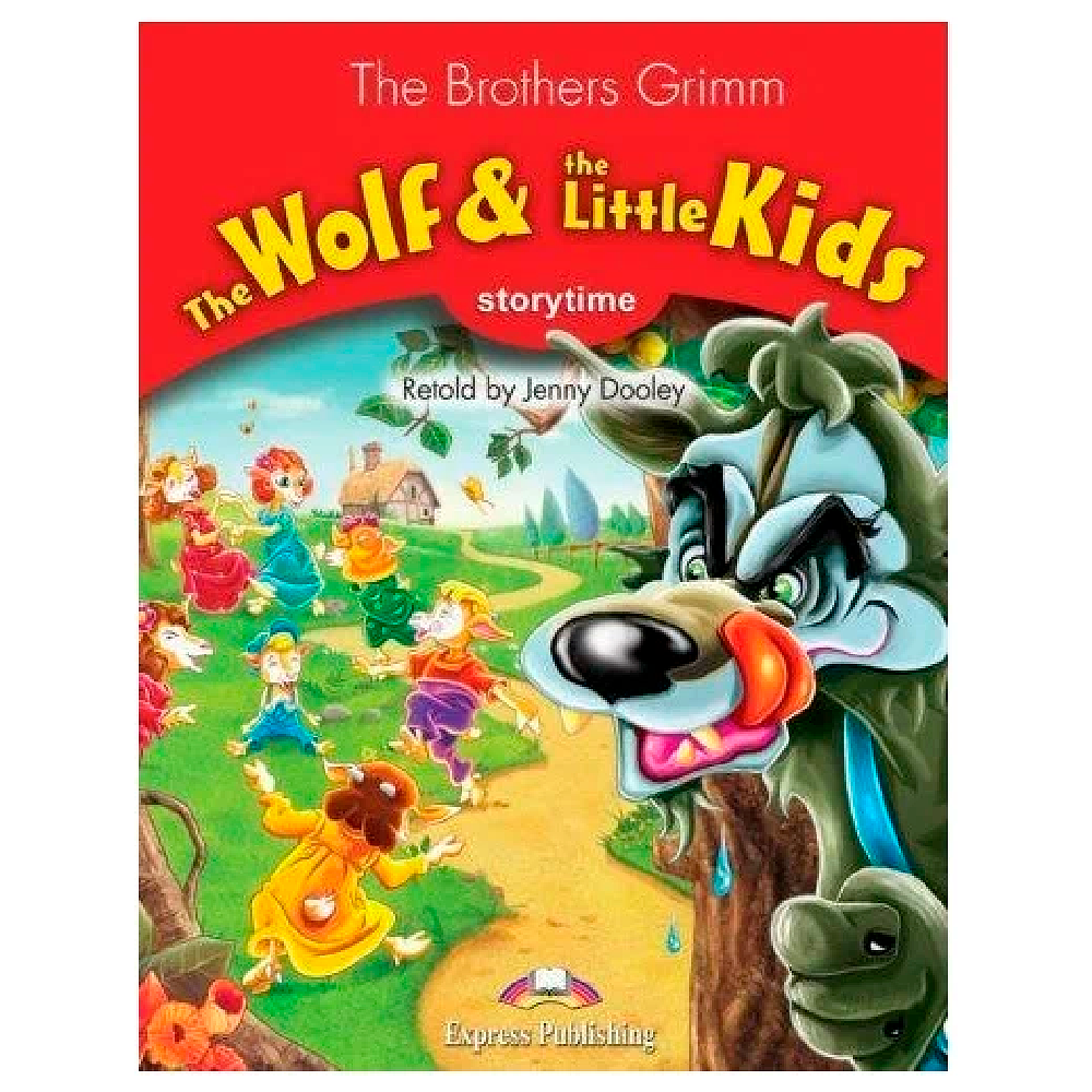 Книга на английском языке "The Wolf & The Little Kids. Level 2 + kod"