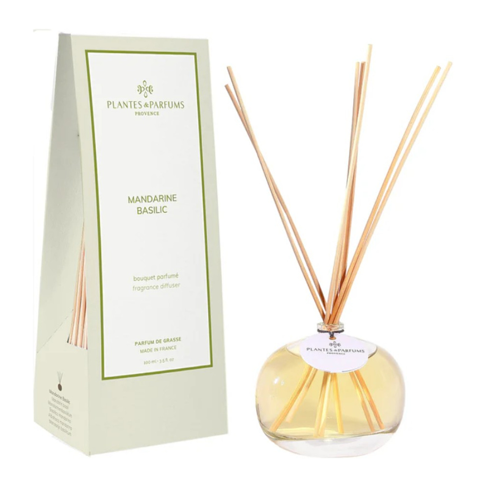 Диффузор ароматический PLANTES&PARFUMS "Mandarin Basil", 100 мл