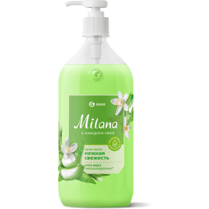 Крем-мыло "Milana", 1 л, алоэ вера