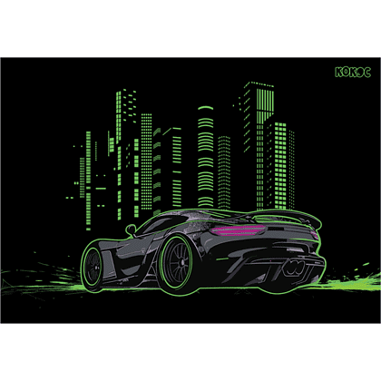 Пленка для труда "City car", разноцветный