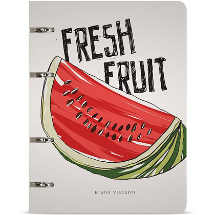 Тетрадь "Fresh & Fruity", А5, 80 листов, линейка, разноцветный