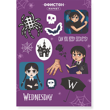 Стикерпак "Wednesday", A6