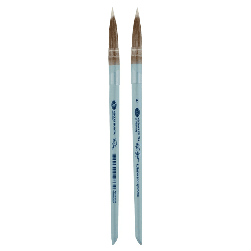 Кисть "Белые ночи", круглая, на короткой ручке, №8 - 3