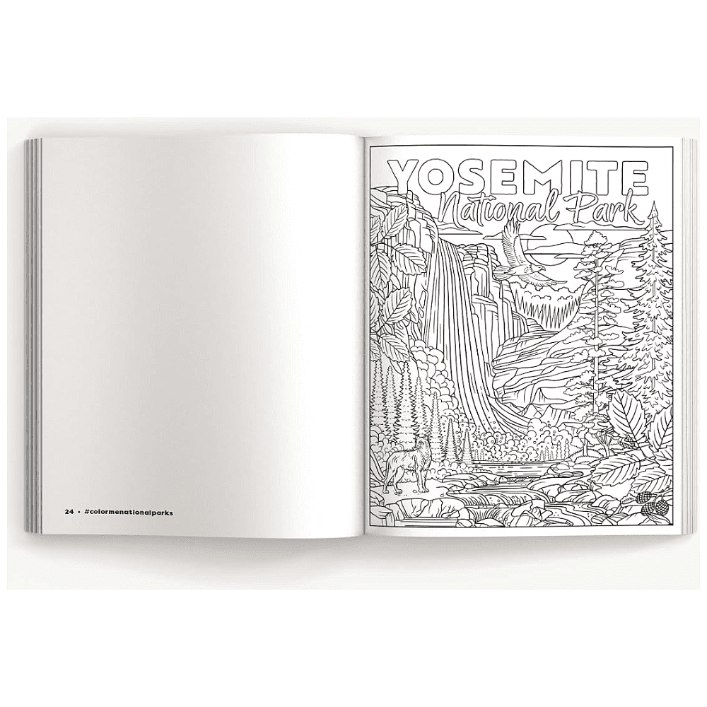 Раскраска на английском языке "Color Me. National Parks. An Adventurous Coloring Book" - 4