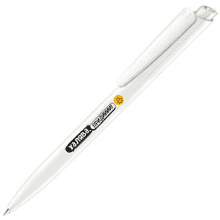 Ручка шариковая автоматическая "Dart Polished. Халява приди", 1.0 мм, белый, стерж. синий