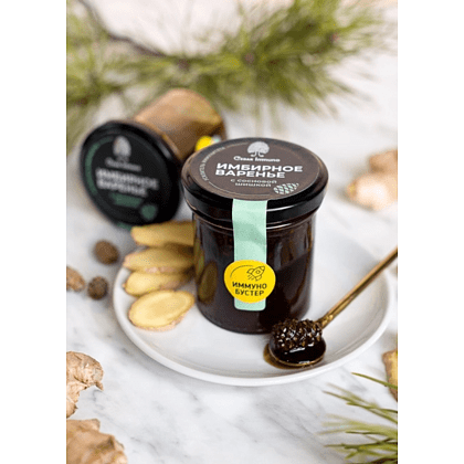 Варенье "Immuno Booster", имбирное с сосновой шишкой, 170 г - 3