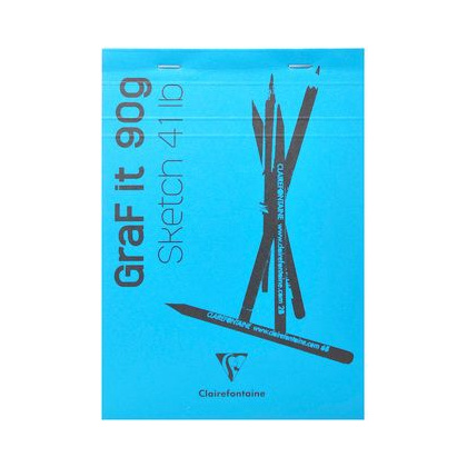 Скетчбук "Graf It", A6, 90 г/м2, 80 листов, бирюзовый