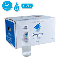 Вода минеральная природная питьевая «Surgiva», 0.25 л., негазированная, 24 бут/упак