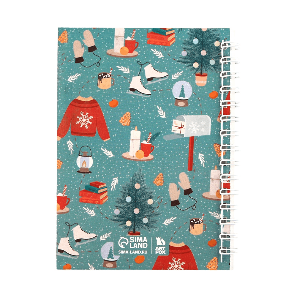 Набор подарочный "С Новым годом" (блокнот, магнитные закладки 3 шт, ручка) - 3