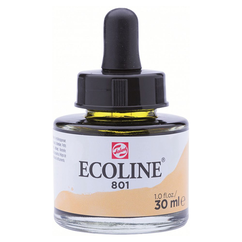 Жидкая акварель "ECOLINE", 801 золото, 30 мл