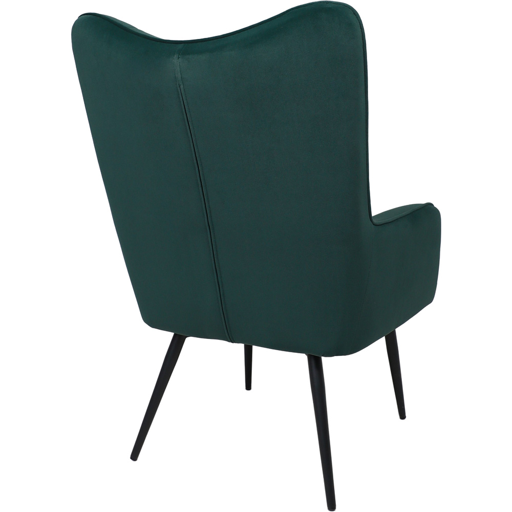 Кресло AksHome BOGEMA, зеленый, велюр, металл черный - 5