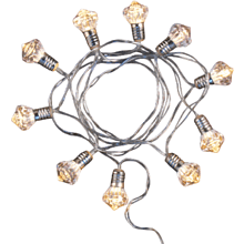 Гирлянда электрическая LED "Нить" с насадками "Фонарик", 2 м, мультиколор