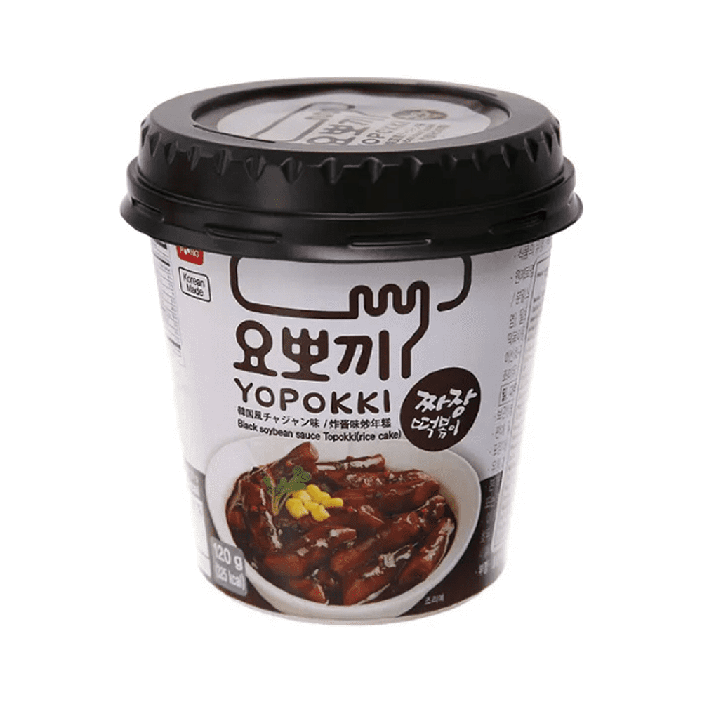 Палочки рисовые "Yopokki. Jjajang" с соусом чачжан, 120 гр.