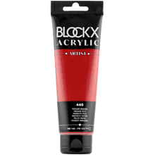 Краски акриловые "Blockx", 445 индийская красная, 120 мл