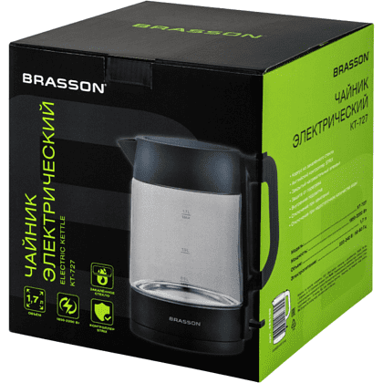 Электрочайник Brasson "KT-727", черный - 11