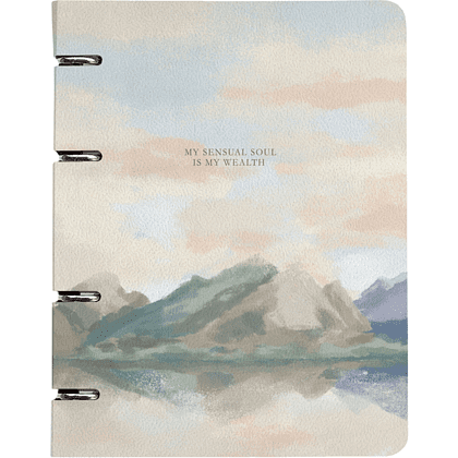Тетрадь "View горы", A5, 120 листов, клетка, на кольцах, разноцветный