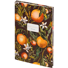 Блокнот "Flora. Paradise. Oranges", A4, 80 листов, клетка, оранжевый, зеленый