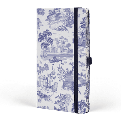 Блокнот "Landscapes marine blue", А5, 96 листов, на резинке, фиолетовый