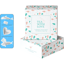 Чай с фигурными пакетиками Tea with Love "Ocean with Love", 3 пакетиков х 4 гр, ассорти