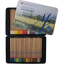 Цветные карандаши "Мастер-Класс", в жестяном пенале, 48 цветов