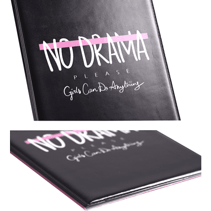 Обложка для паспорта "No Drama", черный - 3