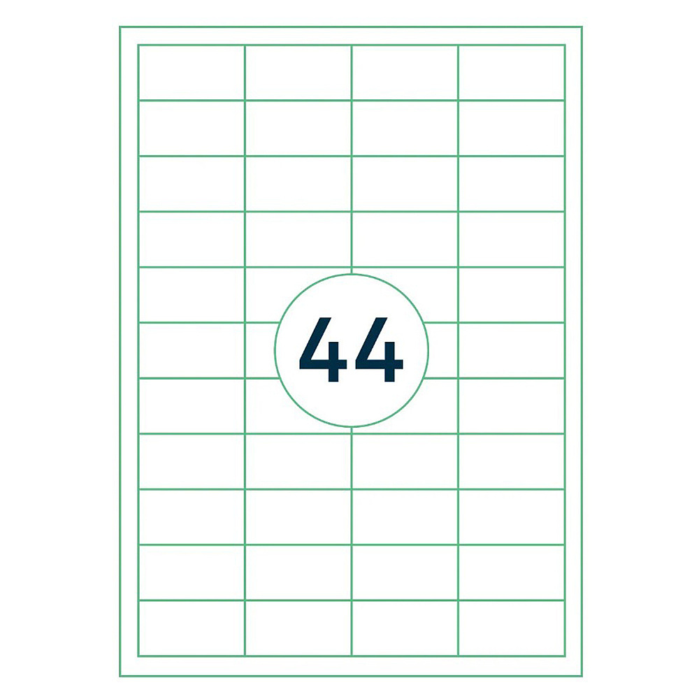 Самоклеящиеся этикетки универсальные "Rillprint new", 48,5х25.4, белый - 3