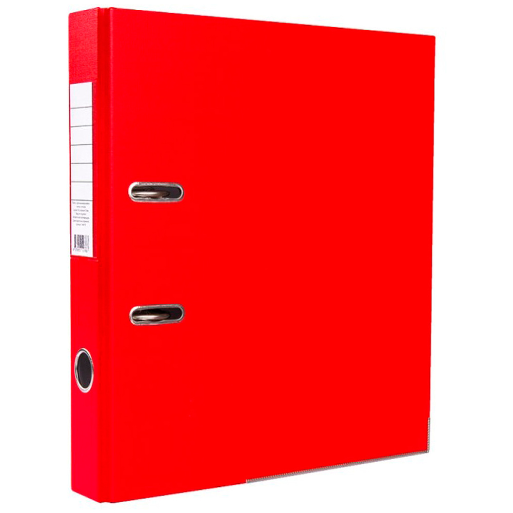 Папка-регистратор "OfficeStyle", А4, 50 мм, ПВХ Эко, красный