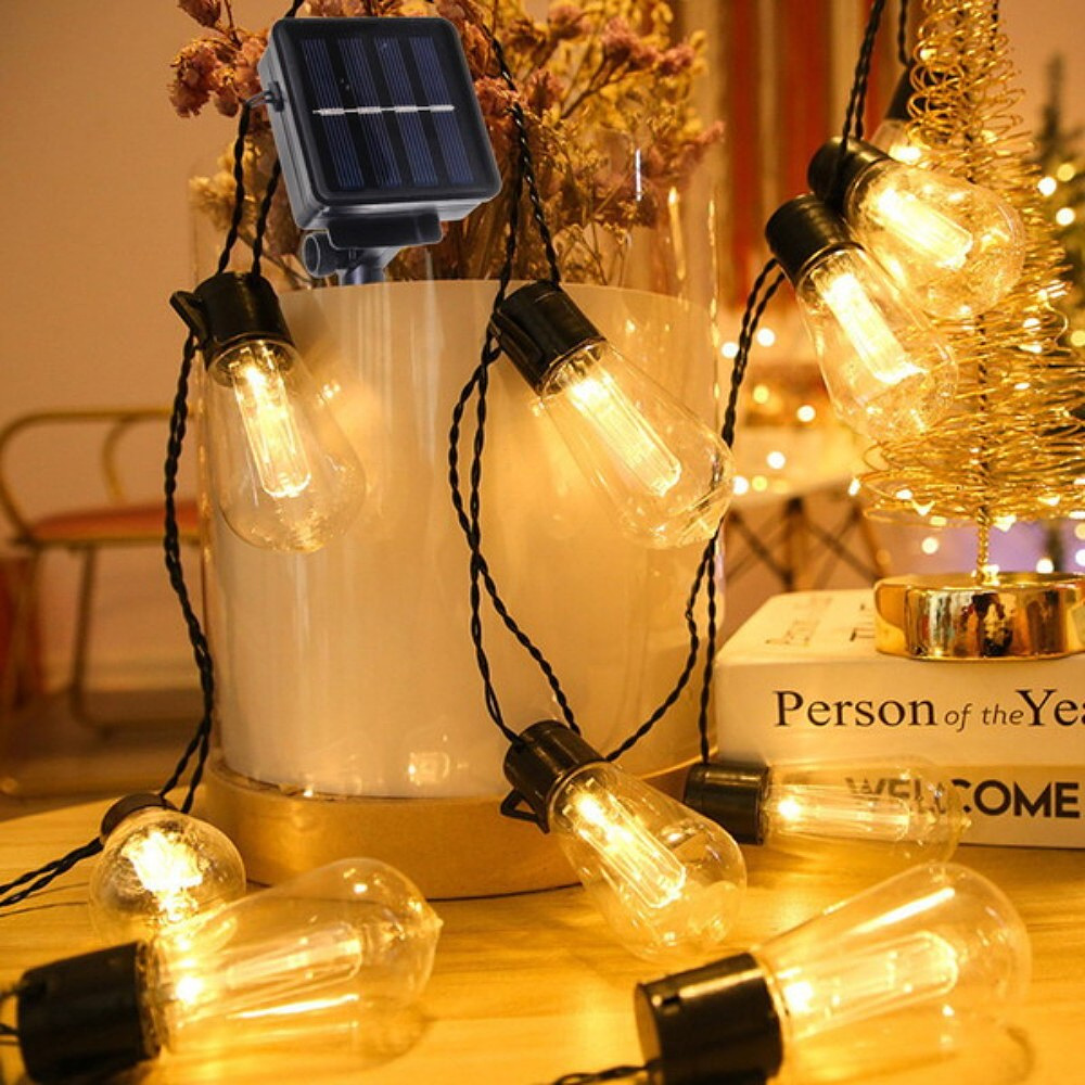 Гирлянда уличная "Лампа", 3 м, 20 LED, тепло белый, солнечная батарея - 7