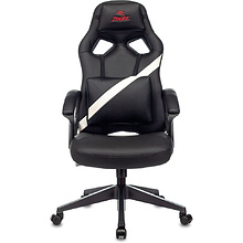 Кресло игровое "Zombie DRIVER", искусственная кожа, пластик, черный, белый