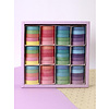 Клейкая лента "Multicolor tone purple-blue", 10х2 мм/м, ассорти - 5